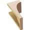 Ekena Millwork 6"W x 6"D x 12"H Wide Stockport Rough Cedar Woodgrain TimberThane Corbel, Primed Tan CORUR06X06X12STORCPR - alternate 4